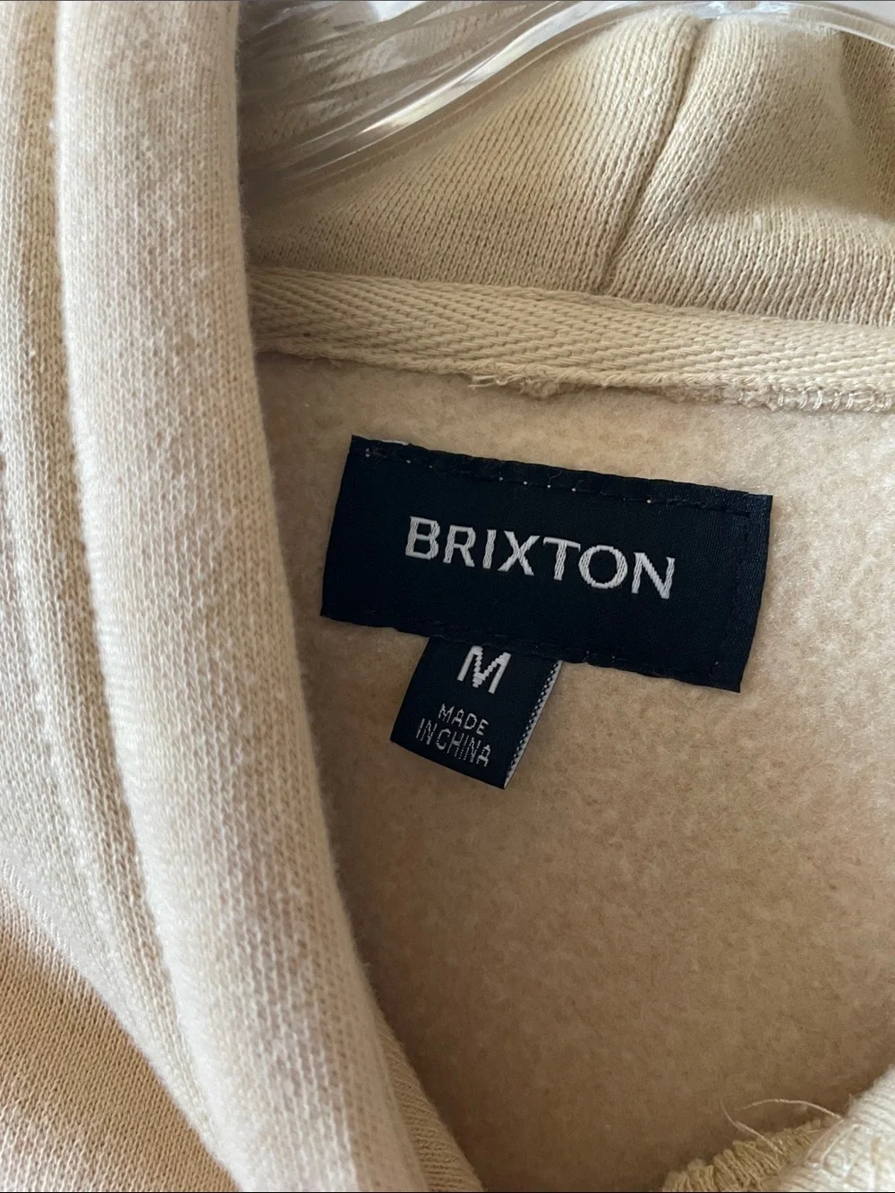 NWT Brixton Supply Company Men’s Graphic Boswell Hoodie Dark Gravel with Red - M
